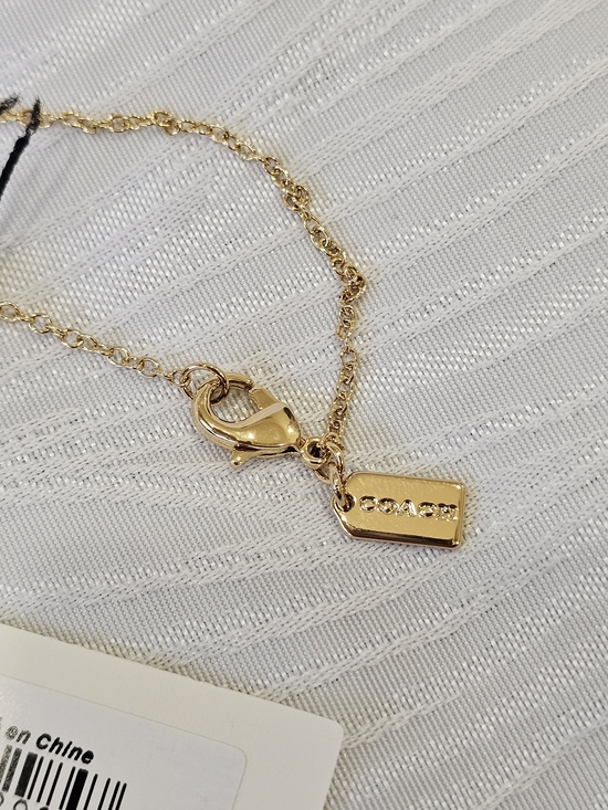 Coach Gold Heart Pendant Necklace with 'C' Initial - Picture 5 of 12